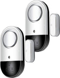 120 DB Loud Door and Window Open Alarm Sensor 2 Pack for Kids, Dementia Patients Safety, Wireless Security Alarms Keep Your Home, Pool, Cabinet, Business Safe