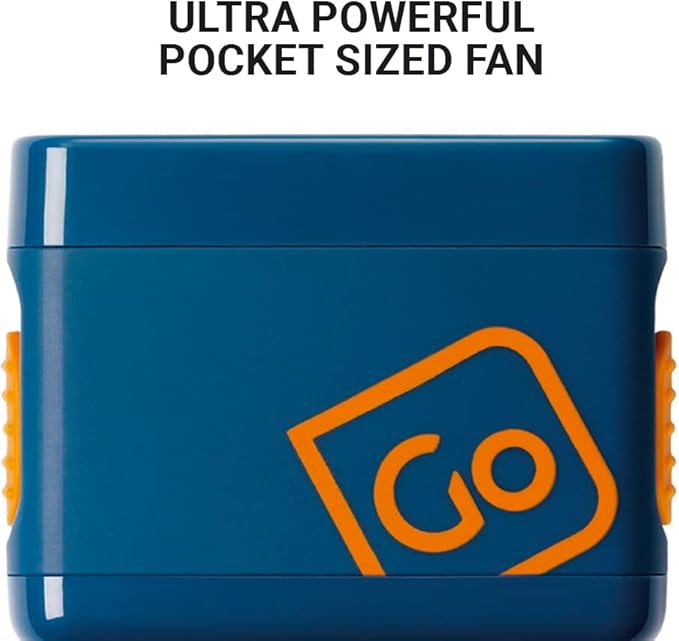 Go Travel Pocket-Sized Travel Fan, Portable Fan with Retractable Blades, Discreet, Battery-Powered Mini Fan, Travel Essentials