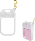 TERPINK Silicone Case Compatible with Touchland Hand Sanitizer Spray, Protective Case with Keychain for 1 fl oz, Hand Sanitizer Spray Accessory (Glitter Sequin Sliver, 1 Pack)