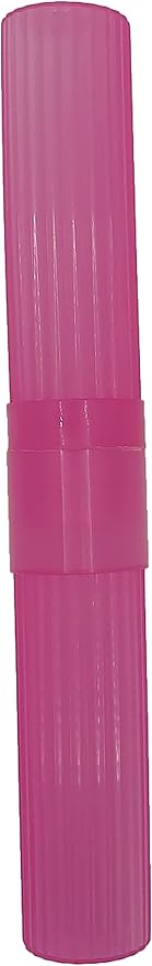 American Comb Toothbrush Holder - Pink, Made in USA, with Ventilation Holes, for Toothbrush Covers, Toothbrush Holder, Toothbrush Soft, Durable Design, Hygienic Bathroom Accessory