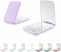 Kakuje Compact Mirror, 1X/3X Magnification LED Pocket Mirror with Nternal BIattery, Mini Mirror for Purse, Pocket,Travel and Present (Purple)