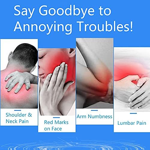 Inflatable Travel Pillow, Inflatable Travel Foot Rest Pillow, Leg Rest Pillow for Cars, Home, Office, Trains, Airplane, Blue