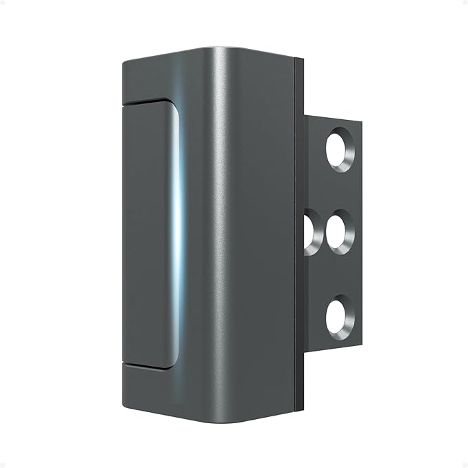 Door Reinforcement Lock, 1PACK Home Security Door Lock Withstands 800 lbs, Childproof Top Door Lock Latch for Toddlers Safety, Inside Night Defender for Inward Swinging Doors