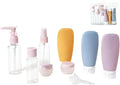 11pcs Travel Bottles for Toiletries, TSA Approved Travel Size Toiletries Containers Kit, Leak Proof Squeezable Travel Toiletry Liquid Bottles, Refillable Containers for Shampoo Conditioner Lotion