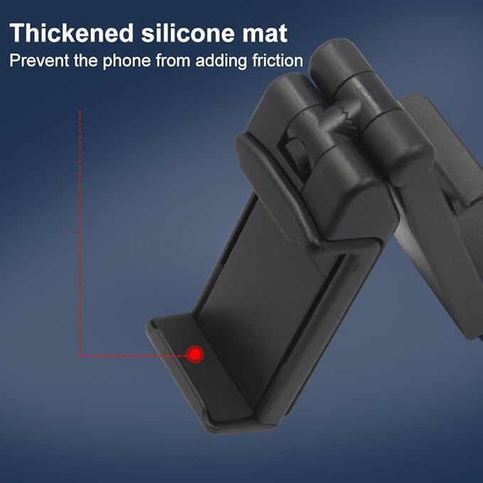 2 Pcs Universal Airplane Travel Phone Holder,Portable Phone Stand 360 Degree Rotaing Design Holder Foldable Pocket Size for Plane, Train, Work, Video and Desk(Color:Black)