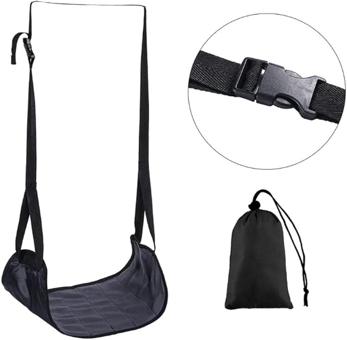 Comfy Hanger Travel Airplane Footrest Hammock Foot Resting for Office Leg(E)