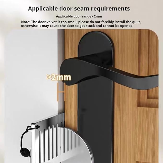 Door Stopper Hotel Portable Door Stopper Girls Safety – Top Door Anti-Wolf Blocking, Door Anti-Locking, Anti-Theft Home Alone Door Stopper