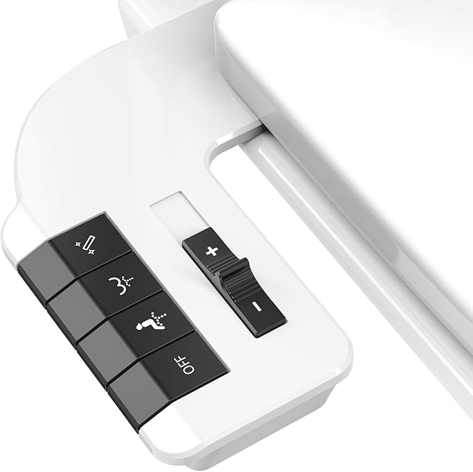 Bidet Attachment for Toilet Unique Dual Retractable Nozzles Badays for Toilets Seat, Non-Electric Self-Cleaning Fresh Water Sprayer, Adjustable Water Pressure Bidets for Existing Toilets