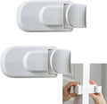 Child Proof Door Lock (2 Pack) – No Tools or Adhesives Required, Installs High Out of Reach of Toddlers & Pets, Dual-Side Release for Adults, Perfect for Home, Apartment, Travel