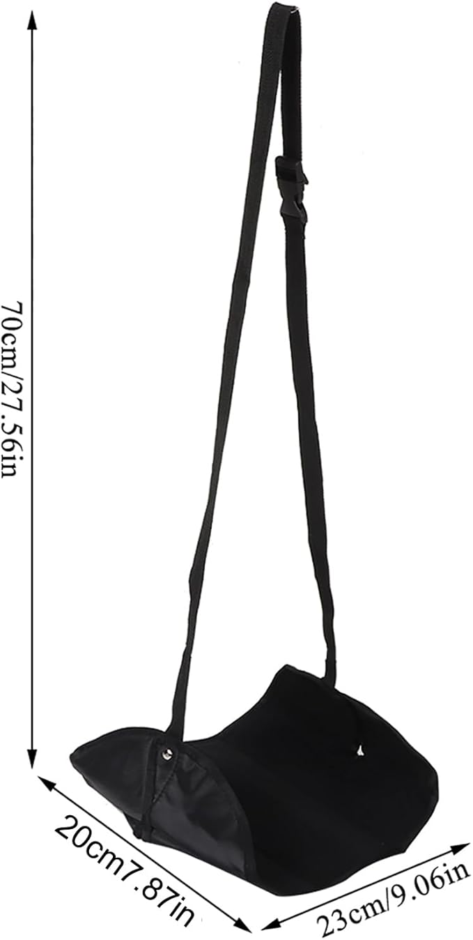 Airplane Footrest Hammock | Travel Feet Rest for Office/Bus/Train | Adjustable Strap & Compact Design | Relieves Back Pain & Leg Swelling