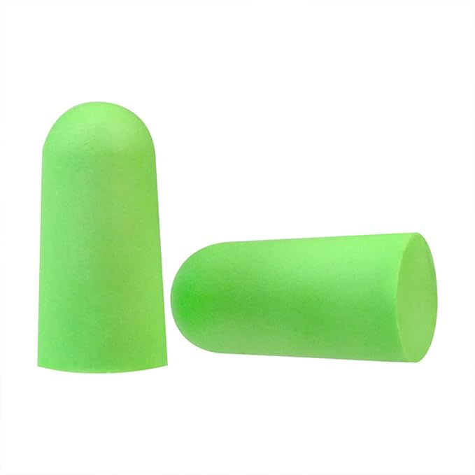 Fan Wu Soft Foam Earplugs 50 Pairs – 32dB Noise Reduction for Sleeping, Travel & Work | Slow Rebound Comfort Fit | Latex-Free Hearing Protection | Green | Standard Size