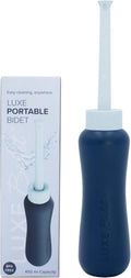 LUXE Bidet Portable Travel Bidet - 450-mL Capacity, Non-Slip, Ergonomic Bottle with Retractable Nozzle and Storage Bag