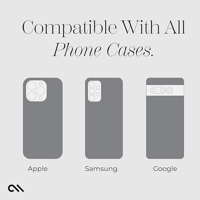 Case-Mate Adhesive Suction Cup Phone Mount - Sticky Phone Grip w/Strong 3M Adhesive - Anti-Slip Phone Holder - Content Creator Essentials - Compatible with iPhone, Android Phones & Cases - Mint Green