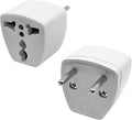 Cellet Universal Travel Adapter: Seamless Plug Conversion for International Travelers AC Wall Power Adapter to Convert, Europe & Asia to US Plug (2PACK) (Type-C (Europe & Asia))