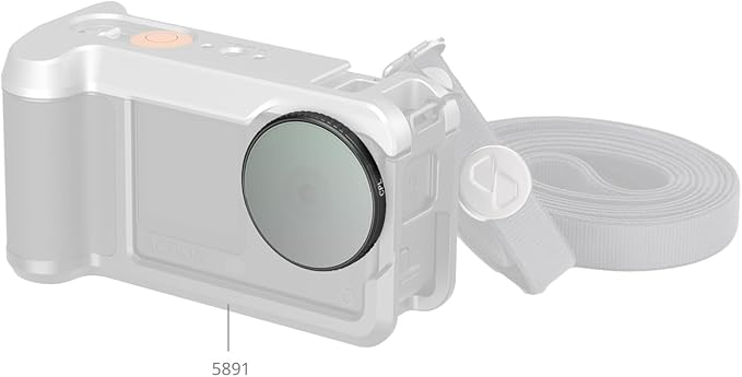SmallRig CPL Filter for DJI Osmo Action 6, Circular Polarizer Lens with Silicone Cover & Cleaning Cloth, Reduces Glare & Reflections for Water Sports and Outdoor Action Camera-5966