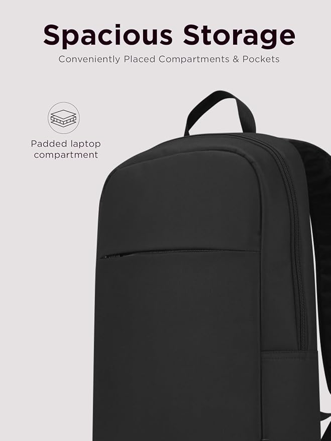 Lenovo Laptop Backpack B215 for Computers Up to 15.6-Inch – Multi Compartment Water Repellant Bag for Travel, Professional Use, College, Work - Black (Large)