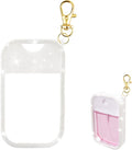 Silicone Case Compatible with Touchland Hand Sanitizer Spray, Protective Case with Keychain for Power Mist and Glow Mist 1 fl oz, Hand Sanitizer Spray Accessory (Glitter Sequin White)