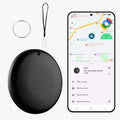 Bluetooth Tracker for Android, Works with Google Find My Device App, IP67 Waterproof, Replaceable Battery, Tracker Tag for Keys, Backpack, Suitcases, Travel and Commute（Black, 1Pack