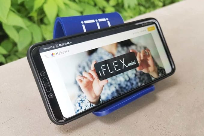 iFLEX Mini Flexible Phone Holder for Travel, Work and Home – This Travel Cell Phone Stand is The Perfect iPhone Holder and Works with Any Smartphone – Non-Slip Grip, Strong and Durable - Sky Blue
