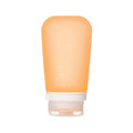 humangear GoToob+ (Large) | Refillable Silicone Travel Bottle | Locking Lid | Food-Safe Material | Orange, Large (3.4 fl.oz.; 100ml)