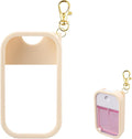 TERPINK Silicone Case Compatible with Touchland Hand Sanitizer Spray, Protective Case with Keychain for Spray 1 fl oz (Blush Beige, 1 Pack)