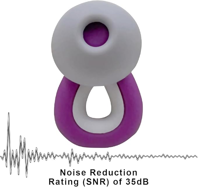 Ear Plugs for Sleeping, 1 Pair Ear Plugs for Sleeping Noise Cancelling Concert EarPlugs Silicone Noise Reduction Earplugs for Swimming, Working, Concert & 35dB