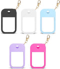 Charunee 5Pcs Hand Sanitizer Spray Case Compatible with Touchland, Protective Hand Sanitizer Spray Silicone Case Accessory with Keychain for Touchland Power Mist & Glow Mist1 fl oz (30 ml)