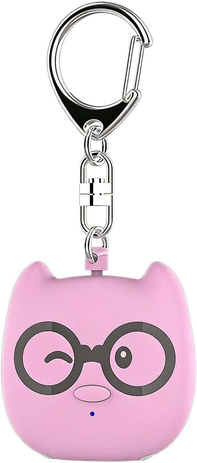Genérico Personal Safety Devices, with Light, Cute and Portable Keychain | Mode, Attractive and Portable Design, for Men, Women, Older Travel, Camping, Hiking, Climbing to the Air