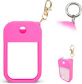1 PC Soft Silicone Case for Touchland Power Mist (1FL. OZ./30 mL), Protective and Stylish Case with Keychain Compatible with Touchland Hand Sanitizer Spray (Hot Pink)