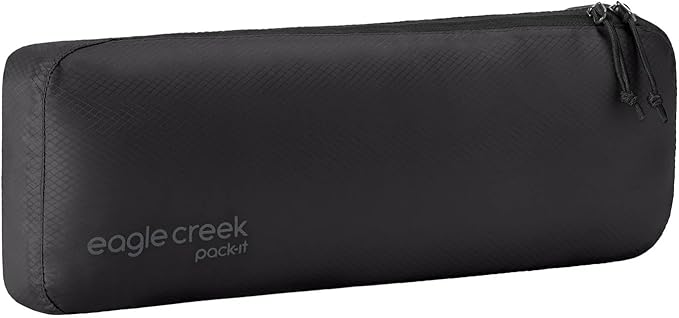Eagle Creek Pack-It Isolate Slim Cube M/M/M Set - Minimalist Compact Travel Organizer for Hair Styling Tools, Belts & Small Items - Travel Accessories - Black