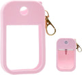 Silicone Case Compatible with Touchland Hand Sanitizer Spray 1 FL. OZ./30 mL, Stylish Hand Sanitizer Mist Accessory with Portable Keychain (Pink, 1 Pack)