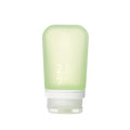 humangear GoToob+ (Medium) | Refillable Silicone Travel Bottle | Locking Lid | Food-Safe Material | Green, Medium (2.5 fl.oz.; 74ml)