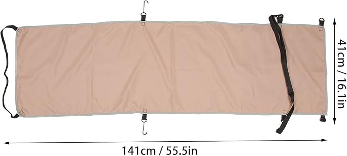 Ergonomic Airplane Hammock Seat Cover with Footrest for Comfortable Travel Portable Outdoor Use Khaki