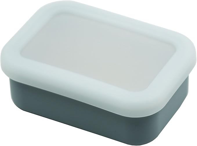 Silicone Travel Soap Case,Portable Soap Box with Draining Layer for Shower,Bathroom,Camping,Hiking,Gym (Gray)