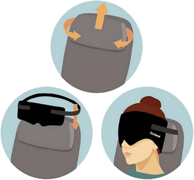 -Travel Pillow Alternative Airline Pilot Created - The Necks Best Thing to First Class ® - One Size Black - Patented