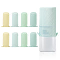 Mrsdry Bottle Covers for Travel, Leak Proofing, Travel Size Container Silicone toiletry sleeves, Leak Locks Travel Accessories for Shampoo Wash Body Bottles and other beauty and personal care(8pcs)