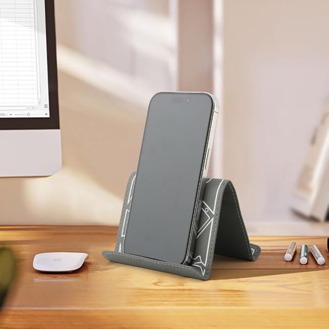 Airplane Phone Holder Flexible Flight Cell Phone Holder and Flexible Tablet Stand Airplane Travel Essential Accessories for Most Smartphones, Tablets(Color:Grey)