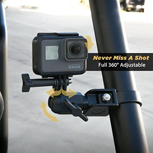 Scosche PSM31001 BaseClamp Action Camera Mount for Motorcycles and Powersport Vehicles
