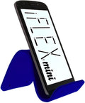 iFLEX Mini Flexible Phone Holder for Travel, Work and Home – This Travel Cell Phone Stand is The Perfect iPhone Holder and Works with Any Smartphone – Non-Slip Grip, Strong and Durable - Classic Blue