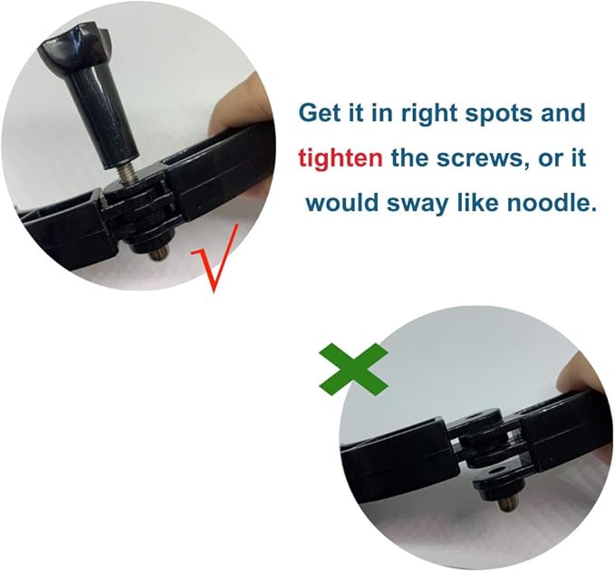 3-in-1 Curved Arced Extension Arms in Different Lengths(7.5/13.5/19.5cm) Compatible for Gopro Series, SJCAMs, Geekpro and Other Action Cams ect.
