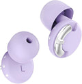 Adjustable Ear Plugs - 3 Noise Cancelling Modes for Concerts, Work, Travel & More, Reusable Hearing Protection with 4 Sizes (XS/S/M/L), Comfortable Ear Plugs for Noise Reduction, Purple Silver