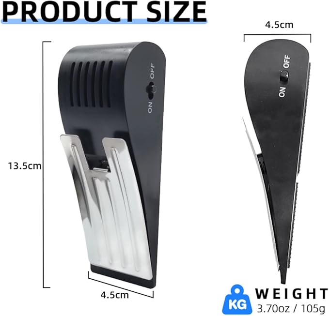 Portable Door Stopper Security Alarm with 120 dB Siren, Door Stopper for Travel/Home/Apartment/Hotel