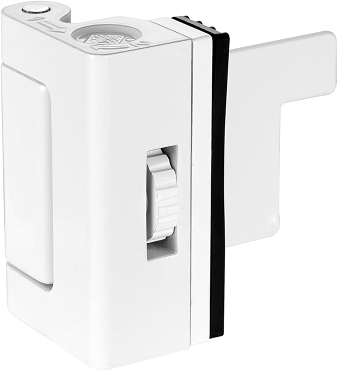 INIRET White Adjustable Heavy Duty Zinc Alloy Portable Door Lock,Security Device for Enhanced Safety,for Home,Hotels,Travel,Apartments Prevents Unauthorized Entry,No Drill