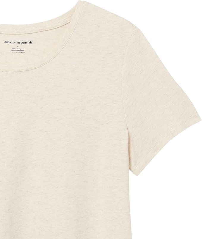 Amazon Essentials Women's Regular-Fit Short-Sleeve T-Shirt (Crewneck and V-Neck Options), Multipacks