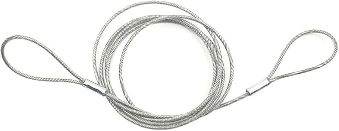 Safety Cable Lock 48’’ Long, Luggage Lock Safety Cable Lightweight Braided Stainless Steel by Ovener