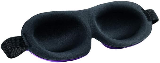 Bucky Ultralight Comfortable Contoured Travel and Sleep Eye Mask, Pink Scallop, One Size (5824)