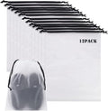 YMCCOOL 12pcs Transparent Shoe Bags for Travel 11.8in X 15.7in Protable Clear shoe bags for storage with rope,large drawstring bags for travel Men and Women