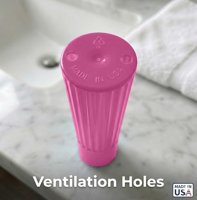 American Comb Toothbrush Holder - Pink, Made in USA, with Ventilation Holes, for Toothbrush Covers, Toothbrush Holder, Toothbrush Soft, Durable Design, Hygienic Bathroom Accessory