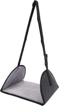 Foot Hammock for Plane Travel, Airplane Foot Rest with Extended Adjustment Strap, Travel Essentials to Relax Your Feet (Black)