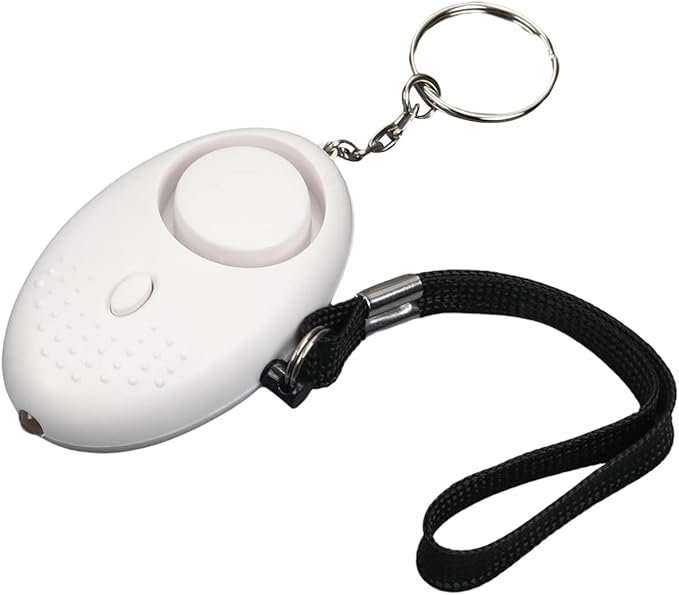 Othmro Safe Sound Personal Alarm 3 Pack 120DB Personal Security Alarm Keychain with LED Lights, Emergency Safety Alarm for Women, Men, Children, Elderly White